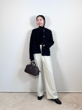 市川（ichikawa）さん（レディース・158cm）の冬コーディネート