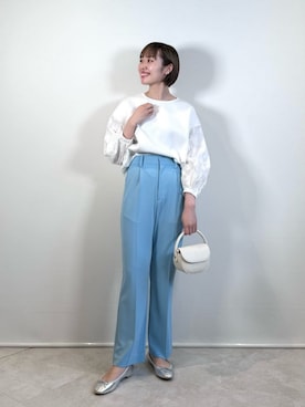 「春服デビュー宣言」｜「アイテム（バレエシューズ）」を使った、市川（ichikawa）さん（レディース・158cm）の春コーディネート