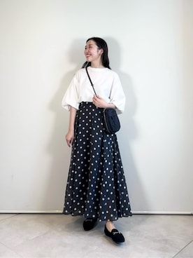 「アイテム（アクセサリー）」を使った、市川（ichikawa）さん（レディース・158cm）の夏コーディネート