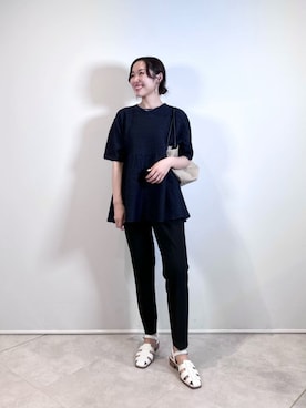 「ビジネス」｜「アイテム（サンダル）」を使った、市川（ichikawa）さん（レディース・158cm）の夏コーディネート