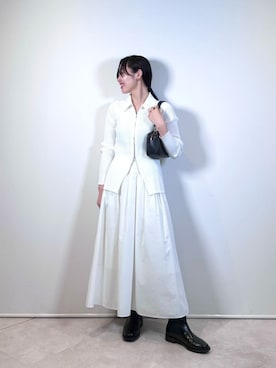 「MARCO BIANCHINI（マルコビアンチーニ）のアイテム」を使った、市川（ichikawa）さん（レディース・158cm）の夏コーディネート