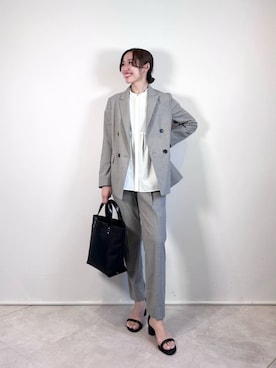「ビジネス」｜「アイテム（サンダル）」を使った、市川（ichikawa）さん（レディース・158cm）の春コーディネート