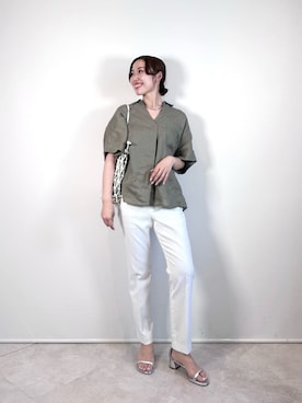 「ビジネス」｜「アイテム（アクセサリー）」を使った、市川（ichikawa）さん（レディース・158cm）の夏コーディネート