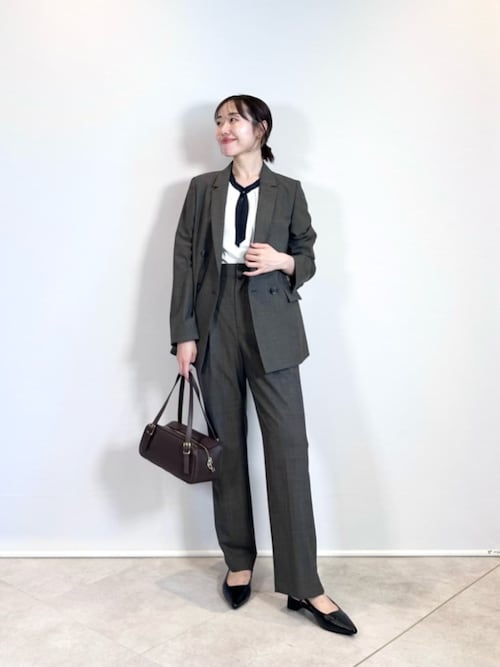 green lebel relaxing【美品】 カチリラ ダブル チェック green label relaxing ジャケット テーラードジャケット
