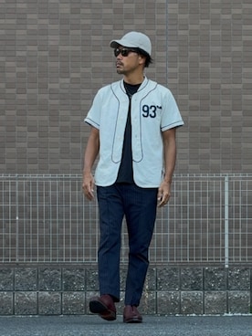 「アイテム（シャツ/ブラウス）」を使った、デビさん（メンズ・169cm・40代）の秋コーディネート
