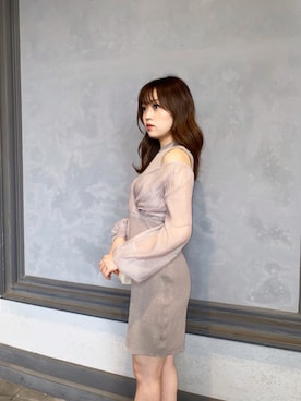 「LIPSERVICE（リップサービス）のアイテム（ワンピース/ドレス）」を使った、ふうさん（レディース・158cm）の秋コーディネート