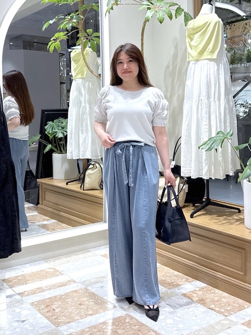 La boutique Bonbon（ラブティックボンボン） ワイドパンツ ジーンズ