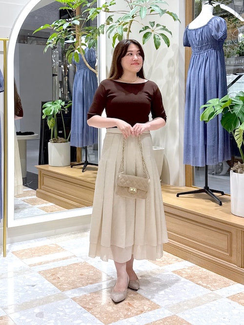 名品・美人見え】クールタッチUV総針5分袖ニット（ニット