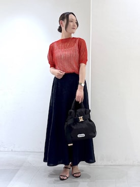 「OUTDOOR PRODUCTS（アウトドアプロダクツ）のBARNYARDSTORM / OUTDOOR PRODUCTS（アウトドアプロダクツ） / 中綿トート【WEB限定カラー】（ショルダーバッグ、ブラック系）」を使った、by_oyamaさん（レディース）の夏コーディネート