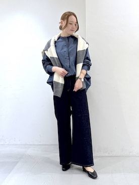 「デニム_バンヤードストーム」｜by_oyamaさん（レディース・169cm）の秋コーディネート