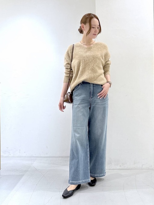 BARNYARDSTORM / 裏起毛ワイドデニムパンツ【WEB限定サイズL