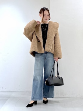 「アイテム（ピーコート）」を使った、by_oyamaさん（レディース・169cm）の秋コーディネート