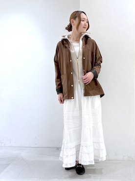 「BARNYARDSTORM（バンヤードストーム）のBARNYARDSTORM / NEW ダブルフェイスパーカー【WEB限定カラー・サイズL】【『ネルソンさん』YouTubeご紹介アイテム】（パーカー、ベージュ系）」を使った、by_oyamaさん（レディース）の冬コーディネート