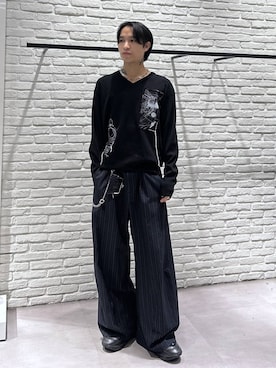 「HARE（ハレ）のアイテム（スラックス）」を使った、madosato0117さん（メンズ・170cm）の秋コーディネート