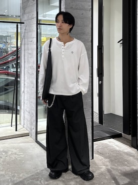 「HARE（ハレ）のアイテム（パンツ）」を使った、madosato0117さん（メンズ・170cm）の夏コーディネート