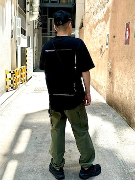 「Hissoのアイテム」を使った、Jackie Cheungさん（メンズ・173cm）の春コーディネート