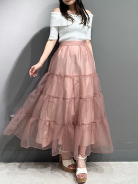 「女子会」｜nanamiさん（レディース・158cm）の夏コーディネート