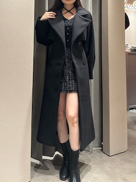 「アイテム（トレンチコート）」を使った、nanamiさん（レディース・158cm）の秋コーディネート