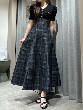 「dazzlin（ダズリン）のアイテム（ワンピース/ドレス）」を使った、nanamiさん（レディース・158cm）の春コーディネート