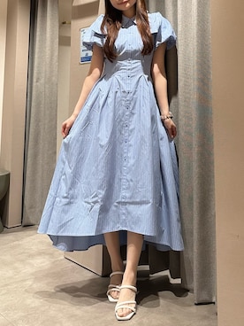 「dazzlin（ダズリン）のアイテム（ワンピース/ドレス）」を使った、nanamiさん（レディース・158cm）の春コーディネート