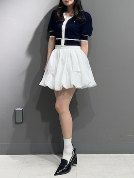 「春ニット」｜nanamiさん（レディース・158cm）の春コーディネート