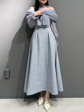 「アイテム（ドレス）」を使った、nanamiさん（レディース・158cm）の冬コーディネート