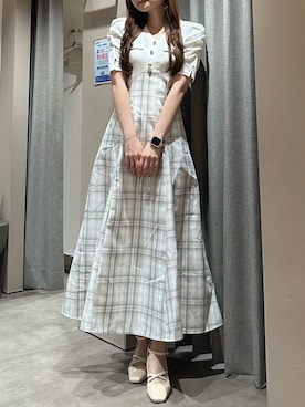 「dazzlin（ダズリン）のアイテム（ワンピース/ドレス）」を使った、nanamiさん（レディース・158cm）の春コーディネート