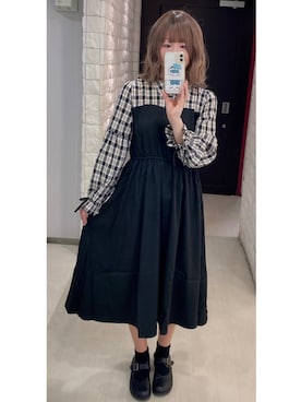 「axes femme（アクシーズファム）のアイテム（ワンピース/ドレス）」を使った、ねね❁⃘*.ﾟさん（レディース・164cm）の春コーディネート
