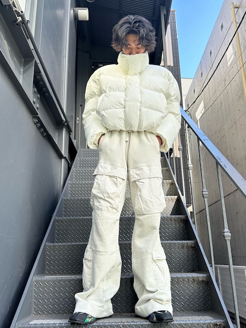 M ダンケシェーン NYLON STAND SHORT BLOUSON ホワイト M ダンケシェーン NYLON STAND SHORT BLOUSON ホワイト
