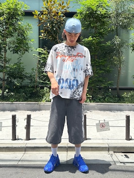 「DANKE SCHON（ダンケシェーン）のアイテム（トップス）」を使った、Seraさん（メンズ・176cm）の夏コーディネート