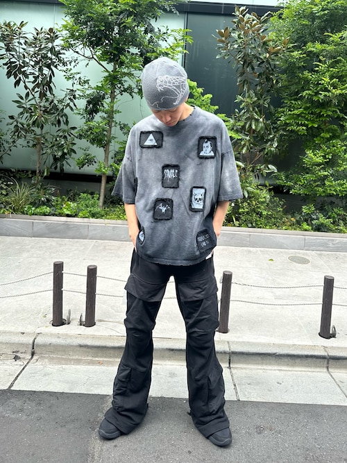 DankeSchon/ダンケシェーン/PIGMENT SPRAY S/S TEE PATCH（T