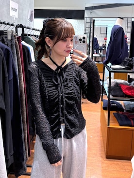 「PAGEBOY（ページボーイ）のサイドタックルーズウラケパンツ/イージーパンツ【4color・2size】（スウェットパンツ）」を使った、Namiさん（レディース・158cm）の秋コーディネート