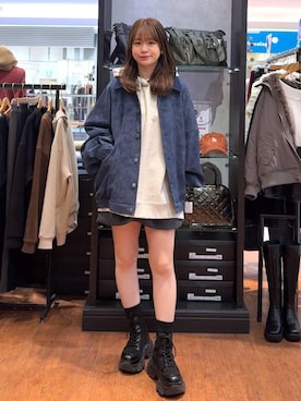 「アイテム（ブルゾン）」を使った、Namiさん（レディース・158cm・20代）の秋コーディネート