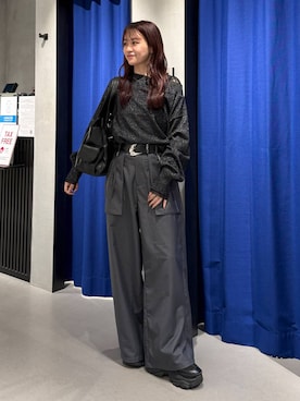 「PAGEBOY（ページボーイ）のアイテム（トートバッグ）」を使った、Namiさん（レディース・158cm）の秋コーディネート