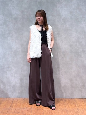 「アイテム（スウェットパンツ）」を使った、Namiさん（レディース・158cm・20代）の夏コーディネート