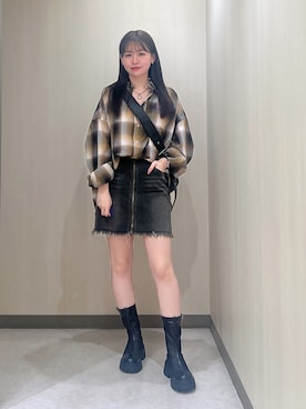 「PAGEBOY（ページボーイ）のアイテム（ブーツ）」を使った、Namiさん（骨格ストレート・レディース・158cm）の夏コーディネート