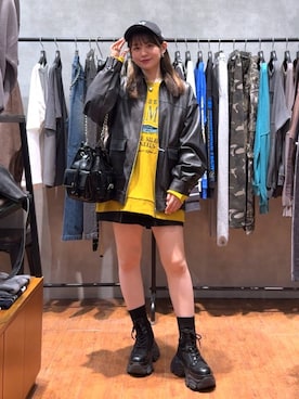 「アイテム（ブルゾン）」を使った、Namiさん（レディース・158cm・20代）の秋コーディネート
