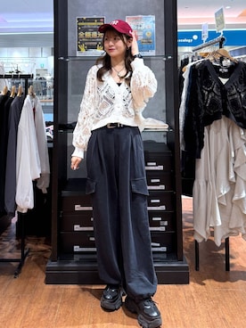 「PAGEBOY（ページボーイ）のアイテム（キャップ）」を使った、Namiさん（レディース・158cm）の春コーディネート