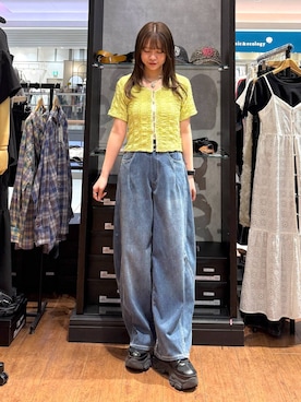 「PAGEBOY（ページボーイ）のアイテム（パンツ）」を使った、Namiさん（レディース・158cm）の春コーディネート