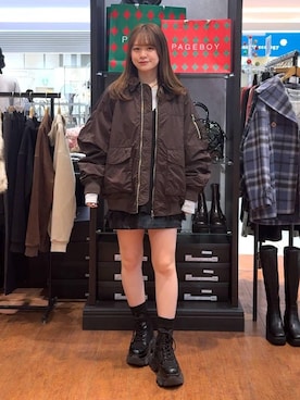 「PBLIM（ページボーイリム）のアイテム」を使った、Namiさん（レディース・158cm）の冬コーディネート