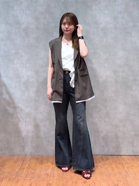 「アイテム（その他アウター）」を使った、Namiさん（レディース・158cm）の夏コーディネート
