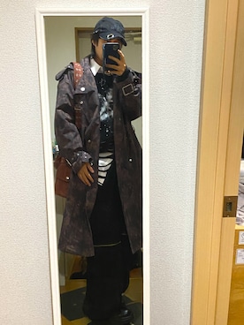 「GRANCY（グランシー）のアイテム（トレンチコート）」を使った、inokooさん（メンズ・171cm）の冬コーディネート