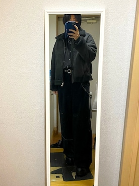 「GRANCY（グランシー）のアイテム（スラックス）」を使った、inokooさん（メンズ・171cm）の冬コーディネート