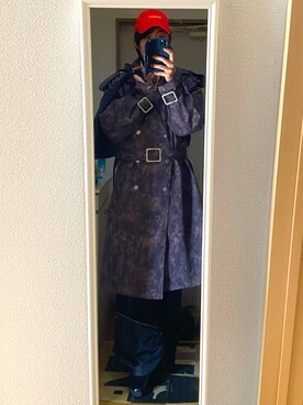 「GRANCY（グランシー）のアイテム（トレンチコート）」を使った、inokooさん（メンズ・171cm）の冬コーディネート