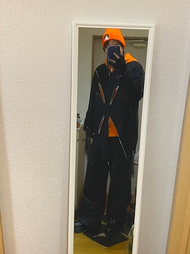 「GRANCY（グランシー）のアイテム（スラックス）」を使った、inokooさん（メンズ・171cm）の冬コーディネート
