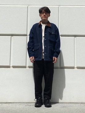 「アイテム（カバーオール）」を使った、takashi1124さん（メンズ・170cm）の夏コーディネート