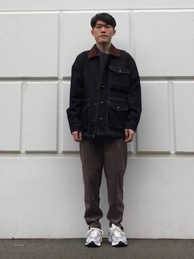 「アイテム（カバーオール）」を使った、takashi1124さん（メンズ・170cm）の秋コーディネート
