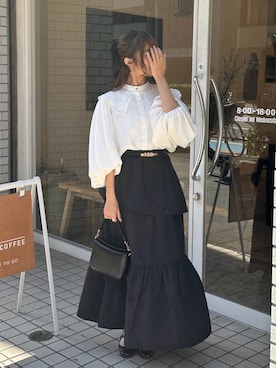 「Rmine（アールマイン）のアイテム」を使った、m a p oさん（レディース・149cm）の秋コーディネート