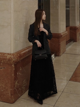 「H&M（エイチ・アンド・エム）のアイテム（ジャケット/アウター）」を使った、m a p oさん（レディース・149cm）の春コーディネート