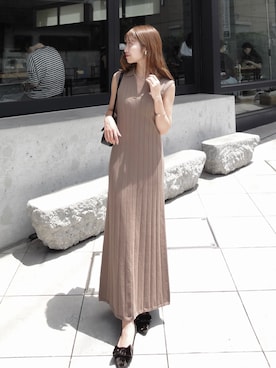 「アイテム（イヤーカフ）」を使った、m a p oさん（レディース・149cm）の夏コーディネート